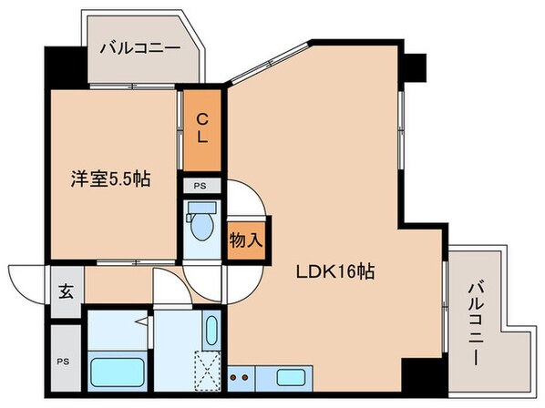 ＡＲＬＥＳ覚王山の物件間取画像